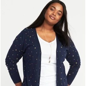Old Navy Womens Size L Star Cardigan 